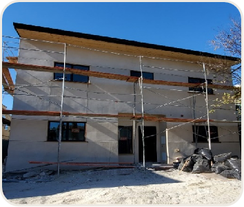 Construction site progress